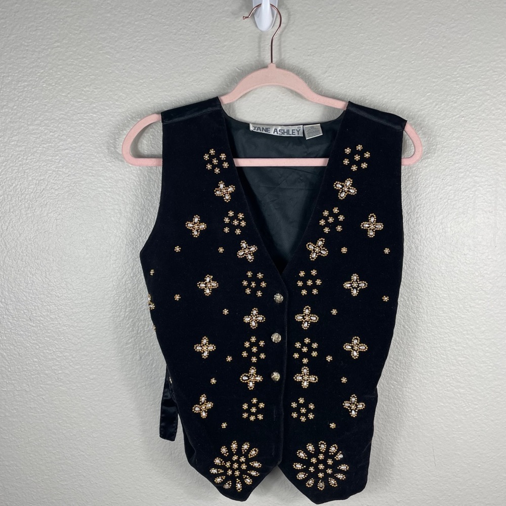 Black studded vest
